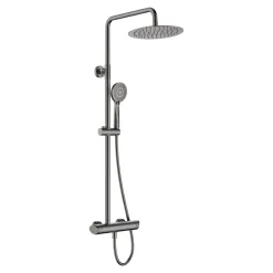 Deszczownica z baterią prysznicową titanium NAC D1QK ARNIKA