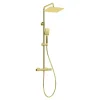 Deszczownica z baterią prysznicową termostatyczną złota ALPINIA