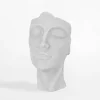 Donica głowa biała 25x21x38 cm