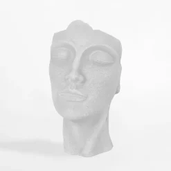 Donica głowa biała 25x21x38 cm