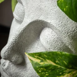 Donica głowa biała 25x21x38 cm