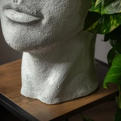 Donica głowa biała 25x21x38 cm