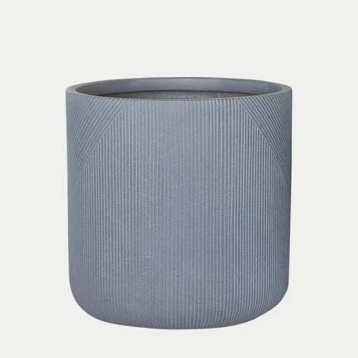 Donica żłobiona szara 36x36 cm