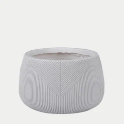 Donica ogrodowa biała 42x29 cm