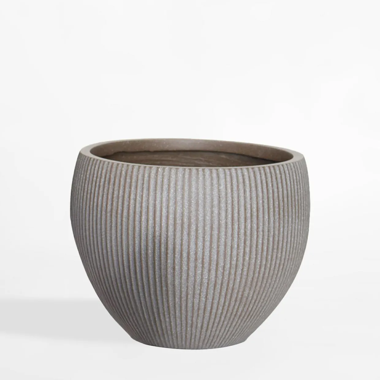 Donica ogrodowa okrągła taupe 29 cm