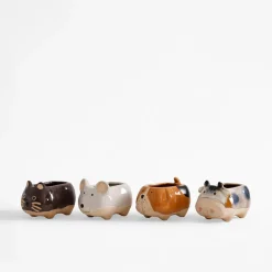 Doniczka dekoracyjna, zwierzątko, MIX