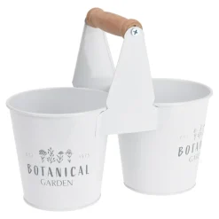 Doniczka metalowa podwójna 20 CM *mix