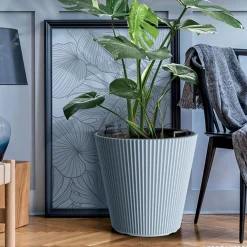 Doniczka stożkowata biała MILLY 39 cm