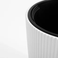 Doniczka z wkładem biała MILLY 29,8x36,5 cm