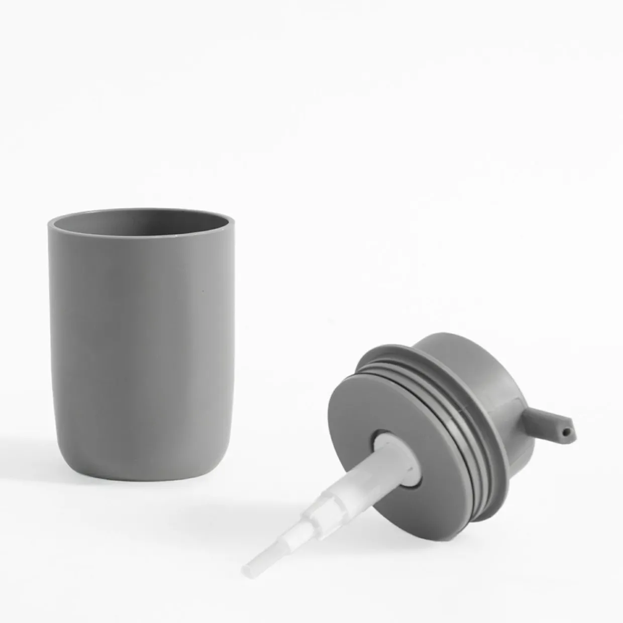 Dozownik na mydło szary