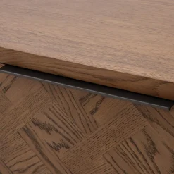 Drewniana szafka RTV z frontem w jodełkę KASTENOS