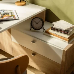 Duże biurko z szufladami i szafką HOYVIK