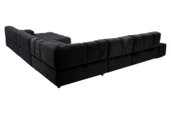 Duży narożnik u-kształtny czarny TEMPLE