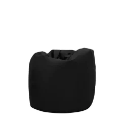 Duży worek sako z czarnej ekoskóry MEGA