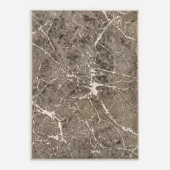 Dywan abstrakcyjny beżowy ARCO 60x110 cm