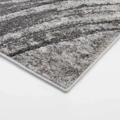 Dywan abstrakcyjny KERY, szary, 160x230 cm