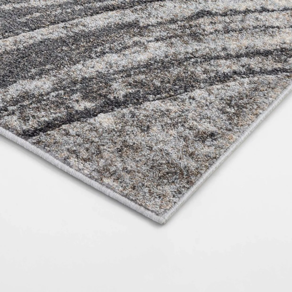Dywan abstrakcyjny KERY, szary, 80x150 cm