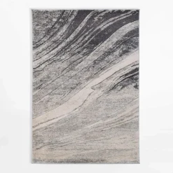 Dywan abstrakcyjny KERY, szary, 120x170 cm
