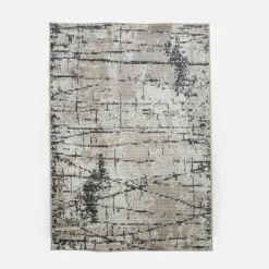 Dywan abstrakcyjny kremowo-szary HARMONY 160x230 cm