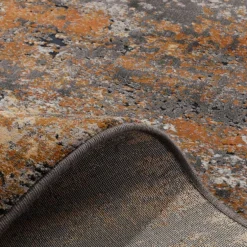 Dywan abstrakcyjny szaro-rdzawy NOVANTA 120x170 cm