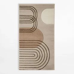 Dywan art déco beżowy MILLEY 80x150 cm