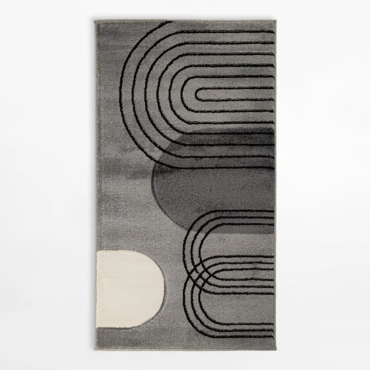 Dywan art déco szary MILLEY 80x150 cm