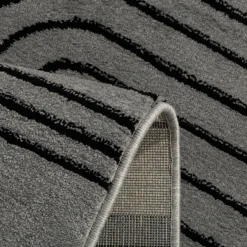 Dywan art déco szary MILLEY 80x150 cm