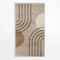 Dywan art déco łuki beżowy MILLEY 80x150 cm