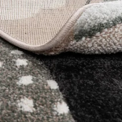 Dywan BOND KIDS, balony, beżowo-zielony, okrągły, 120 cm