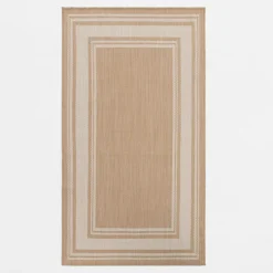 Dywan do przedpokoju beżowy PALMA 80x150 cm