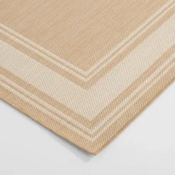 Dywan do przedpokoju beżowy PALMA 80x150 cm