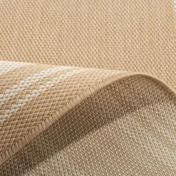 Dywan do przedpokoju beżowy PALMA 80x150 cm