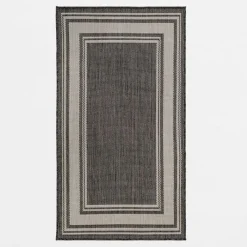 Dywan do przedpokoju ciemnoszary PALMA 80x150 cm