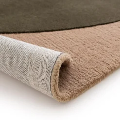 Dywan do salonu wełniany kremowo-brązowy ELEMENTS 160x230 cm