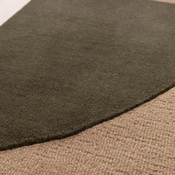 Dywan do salonu wełniany kremowo-brązowy ELEMENTS 200x290 cm