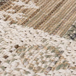 Dywan etniczny KEMET, szaro-beżowy, 80x150 cm