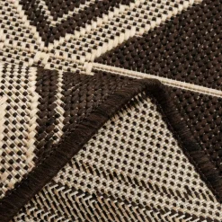 Dywan geometryczny antracytowy JUTA 80x150 cm