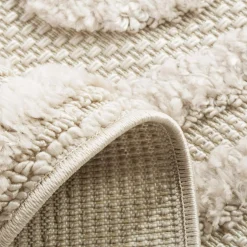 Dywan geometryczny beżowy FARO 60x100 cm