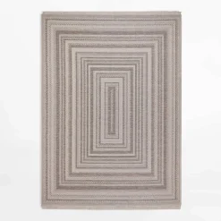 Dywan geometryczny ORIA, szary, 200x280 cm