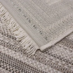 Dywan geometryczny ORIA, szary, 200x280 cm