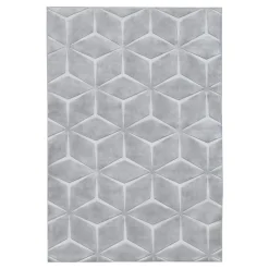 Dywan geometryczny szary TULSA 160x220 cm