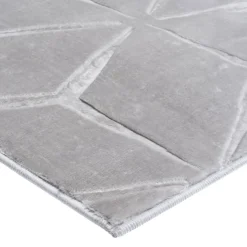 Dywan geometryczny szary TULSA 160x220 cm