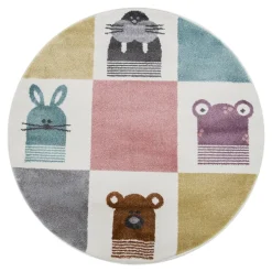 Dywan okrągły KIDS ZWIERZAKI 120 cm
