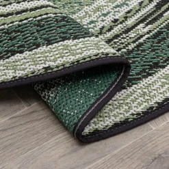 Dywan okrągły na zewnątrz zielony MUNRO 120 CM