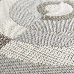 Dywan okrągły szary TOSCA 120 cm