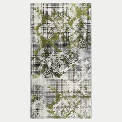 Dywan szaro-zielony PRZECIERKA MALTA 80x150 cm