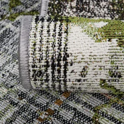 Dywan szaro-zielony PRZECIERKA MALTA 160x220 cm