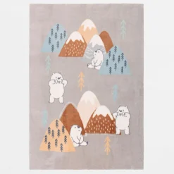 Dywan szary MISIE MUUM 80x150 cm