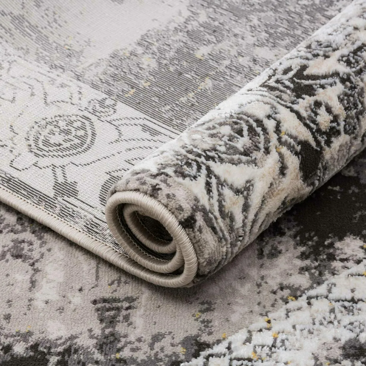 Dywan vintage czarny MONAKO 80x150 cm