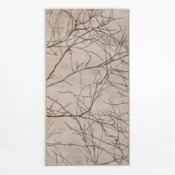 Dywan w gałęzie SPAZZIO, kremowy, 80x150 cm